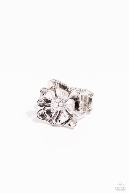 Pampered Petals White Ring - Jewelry by Bretta