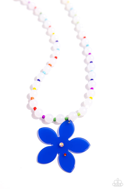 Nostalgic Novelty Blue Necklace - Jewelry by Bretta