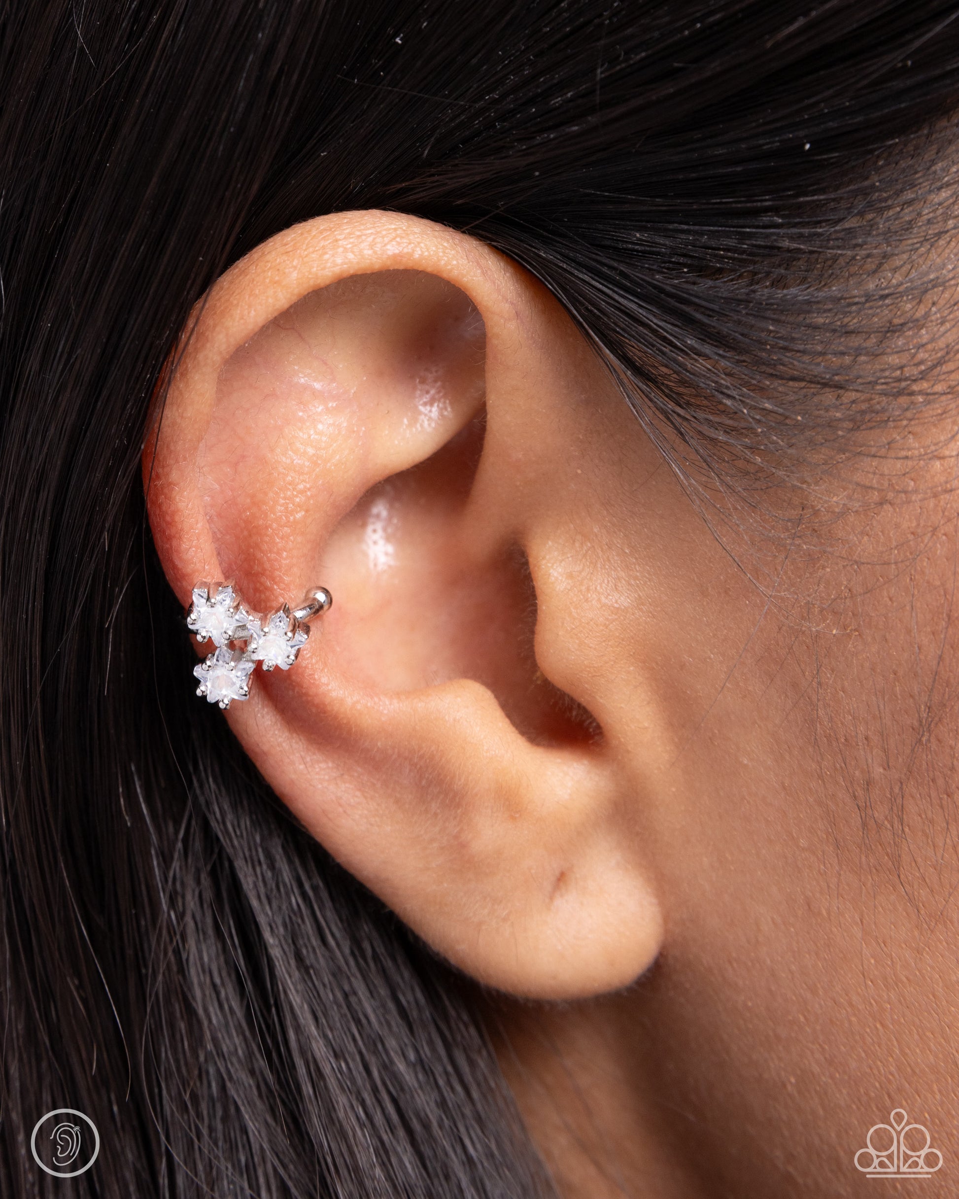 Ethereal Ensemble White Ear Cuffs - Jewelry by Bretta