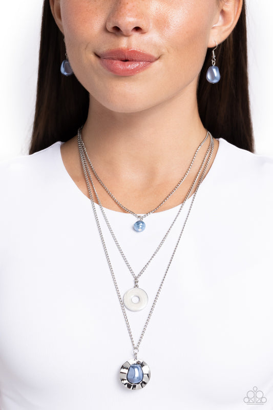 Refined Reaction Blue Necklace - Jewelry by Bretta