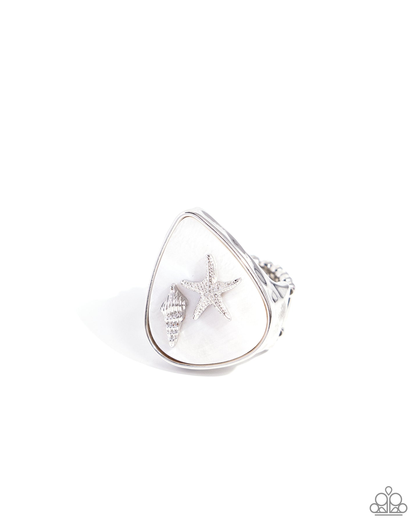 Seaside Serendipity White Ring - Jewelry by Bretta