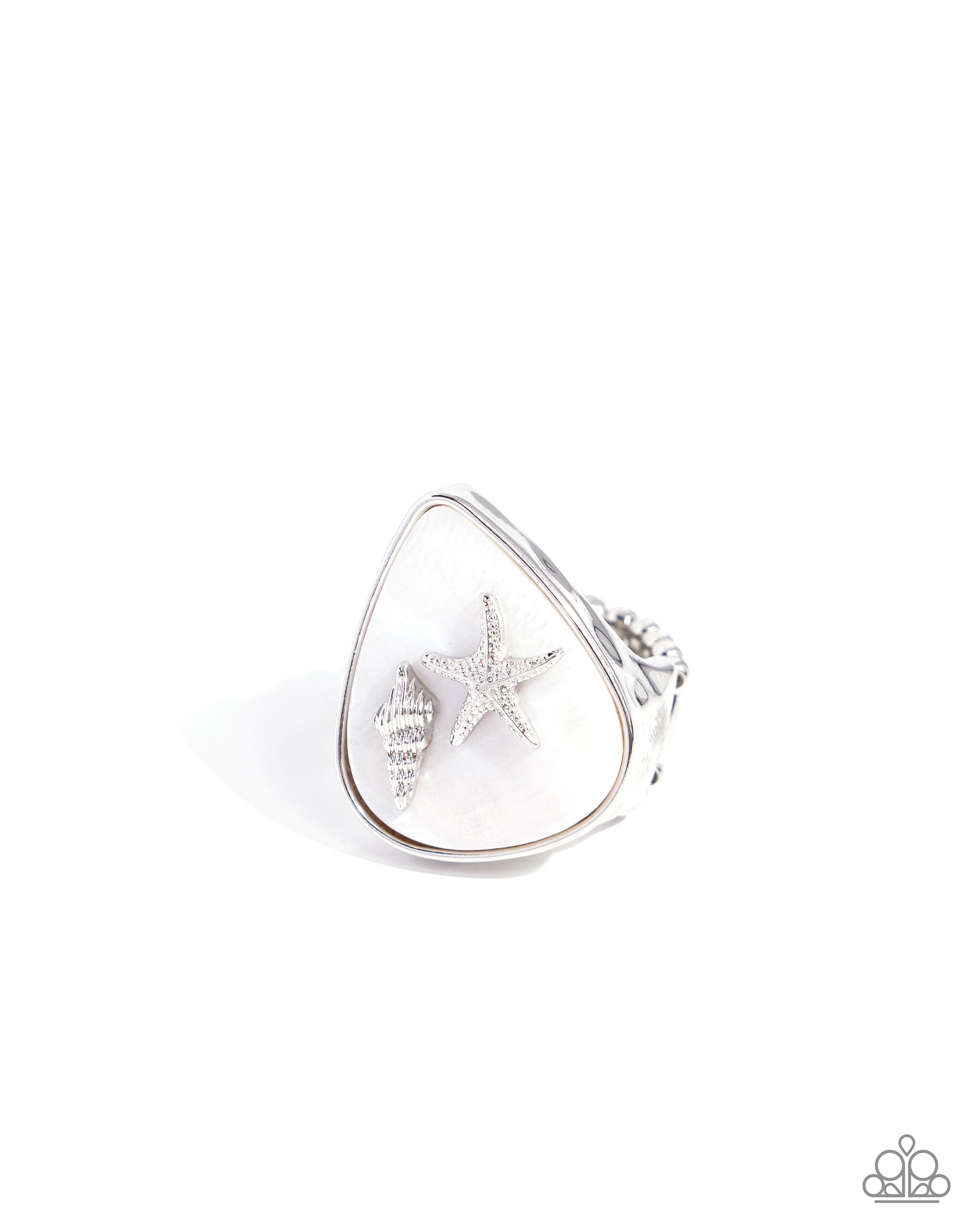 Seaside Serendipity White Ring - Jewelry by Bretta