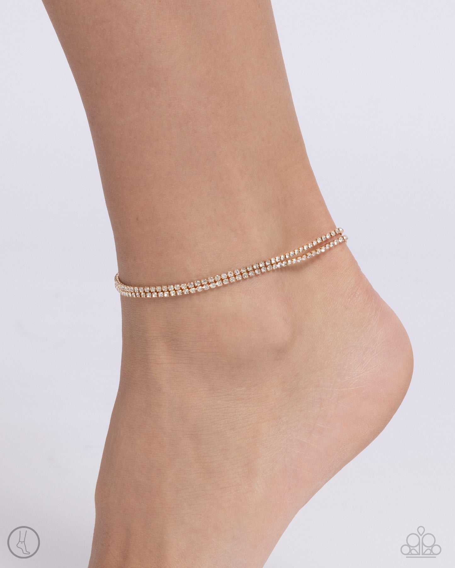 Dainty Declaration Gold Anklet - Jewelry by Bretta