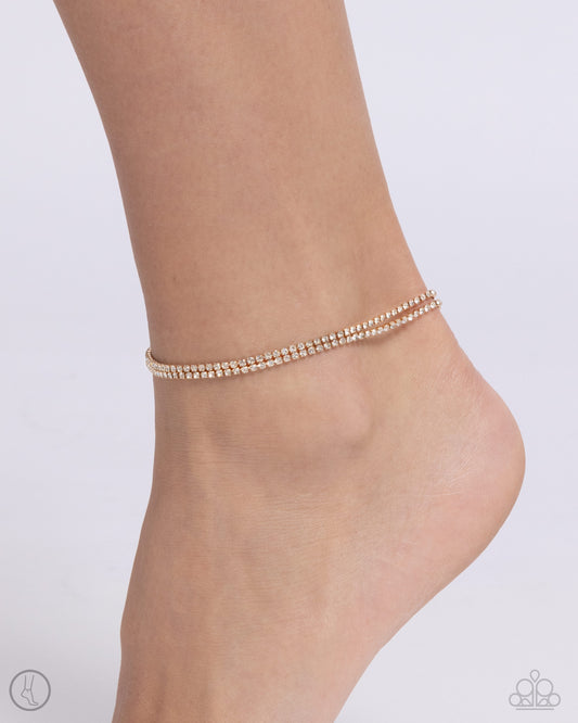 Dainty Declaration Gold Anklet - Jewelry by Bretta