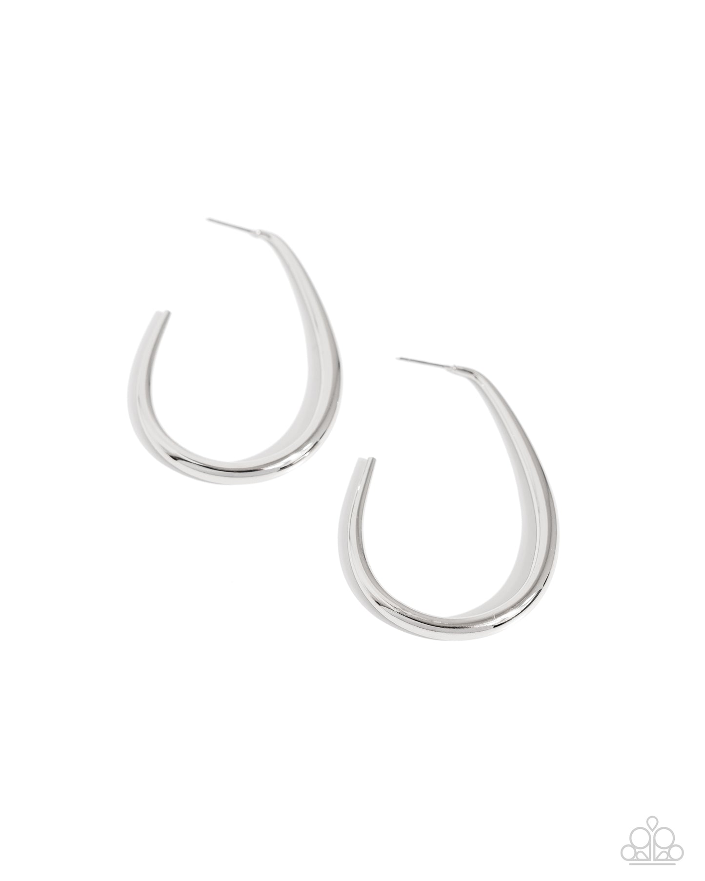 Exclusive Element Silver Hoop Earrings - Jewelry by Bretta