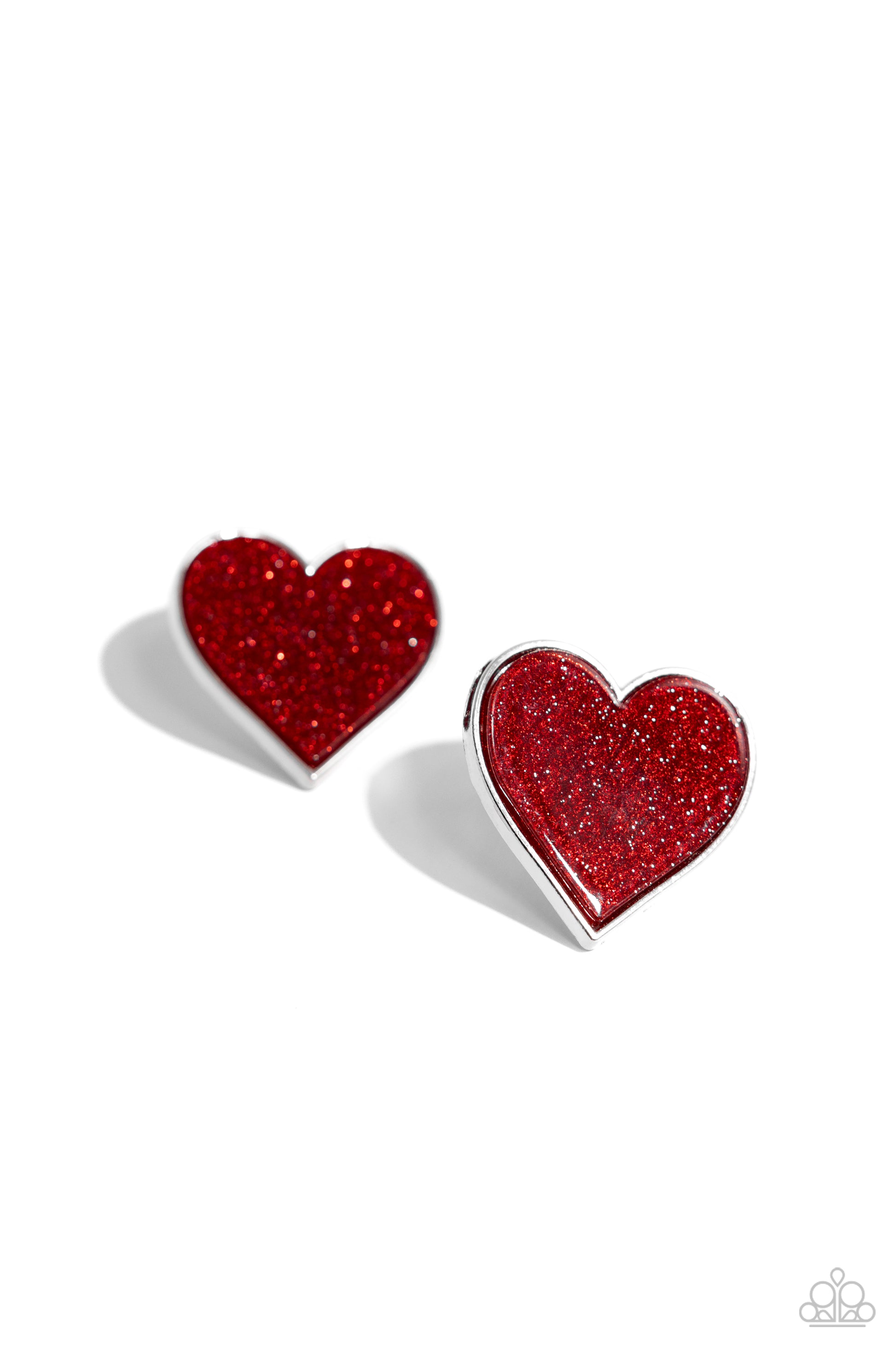 Glitter Gamble Red Earrings - Jewelry by Bretta