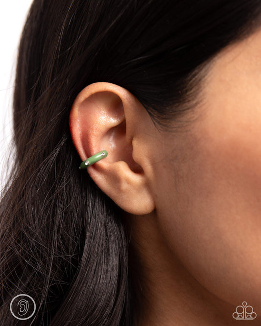 Coastal Color Green Ear Cuff - Jewelry by Bretta