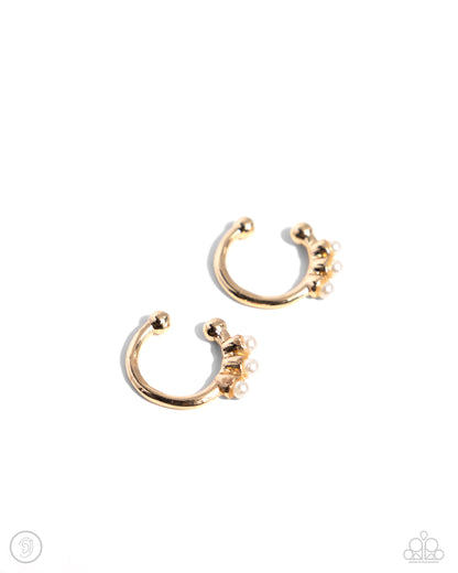 Ballerina Backdrop Gold Ear Cuff - Jewelry by Bretta
