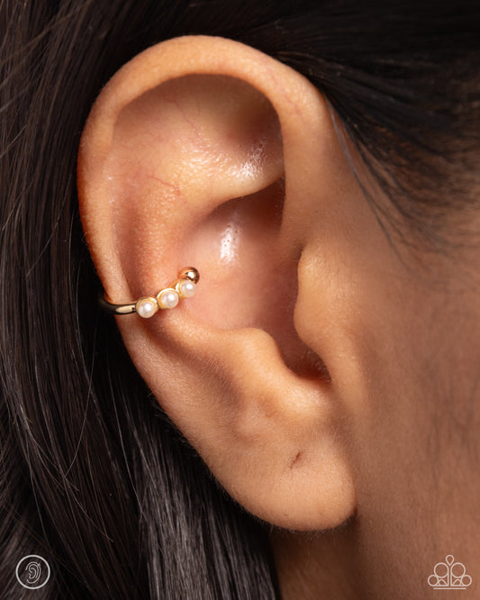 Ballerina Backdrop Gold Ear Cuff - Jewelry by Bretta