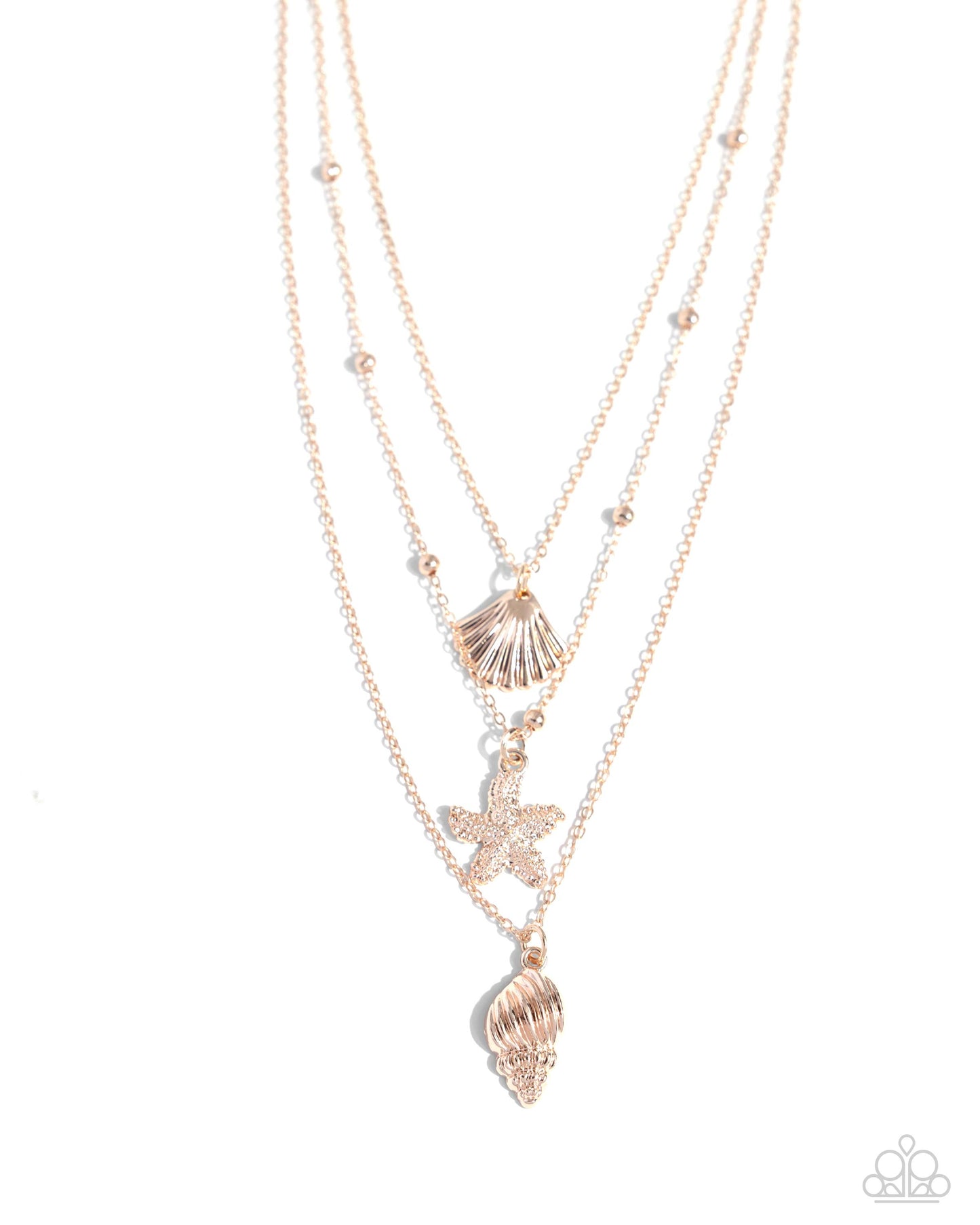 Seashell Sonata Rose Gold Necklace - Jewelry by Bretta