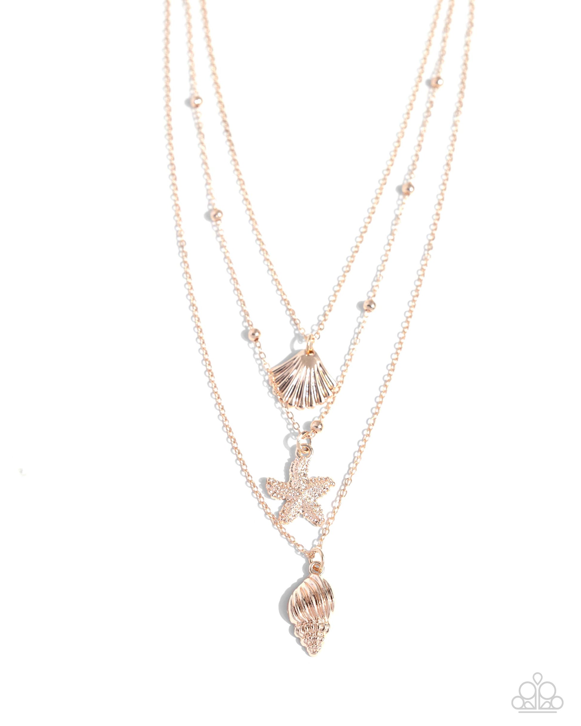 Seashell Sonata Rose Gold Necklace - Jewelry by Bretta