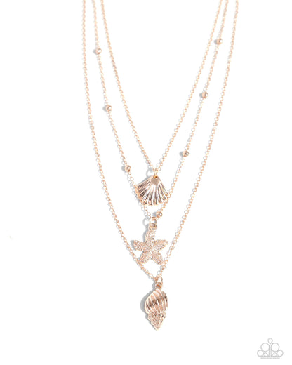 Seashell Sonata Rose Gold Necklace - Jewelry by Bretta
