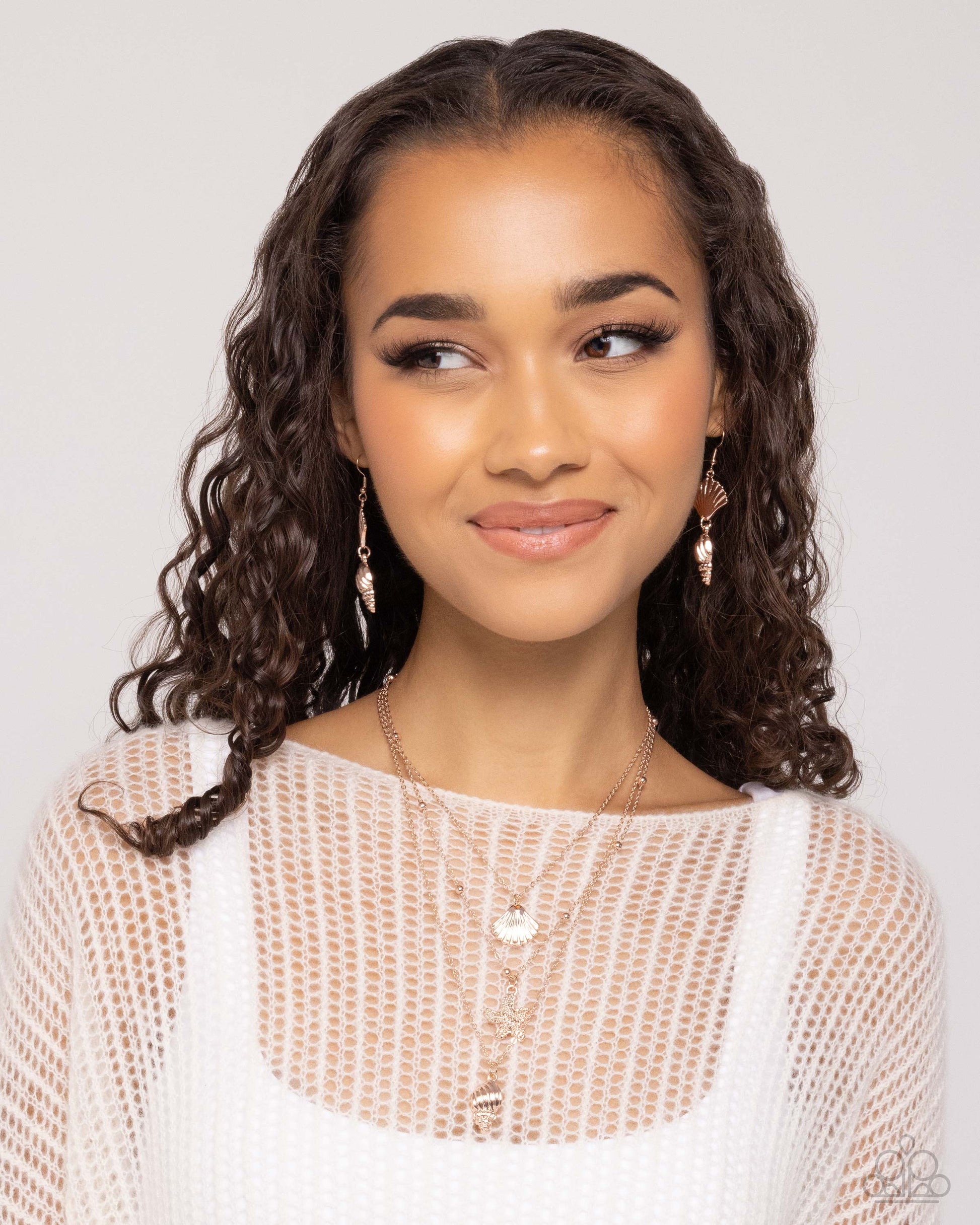 Seashell Sonata Rose Gold Necklace - Jewelry by Bretta
