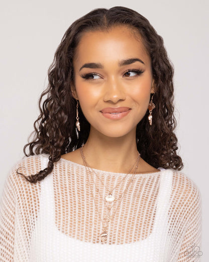 Seashell Sonata Rose Gold Necklace - Jewelry by Bretta