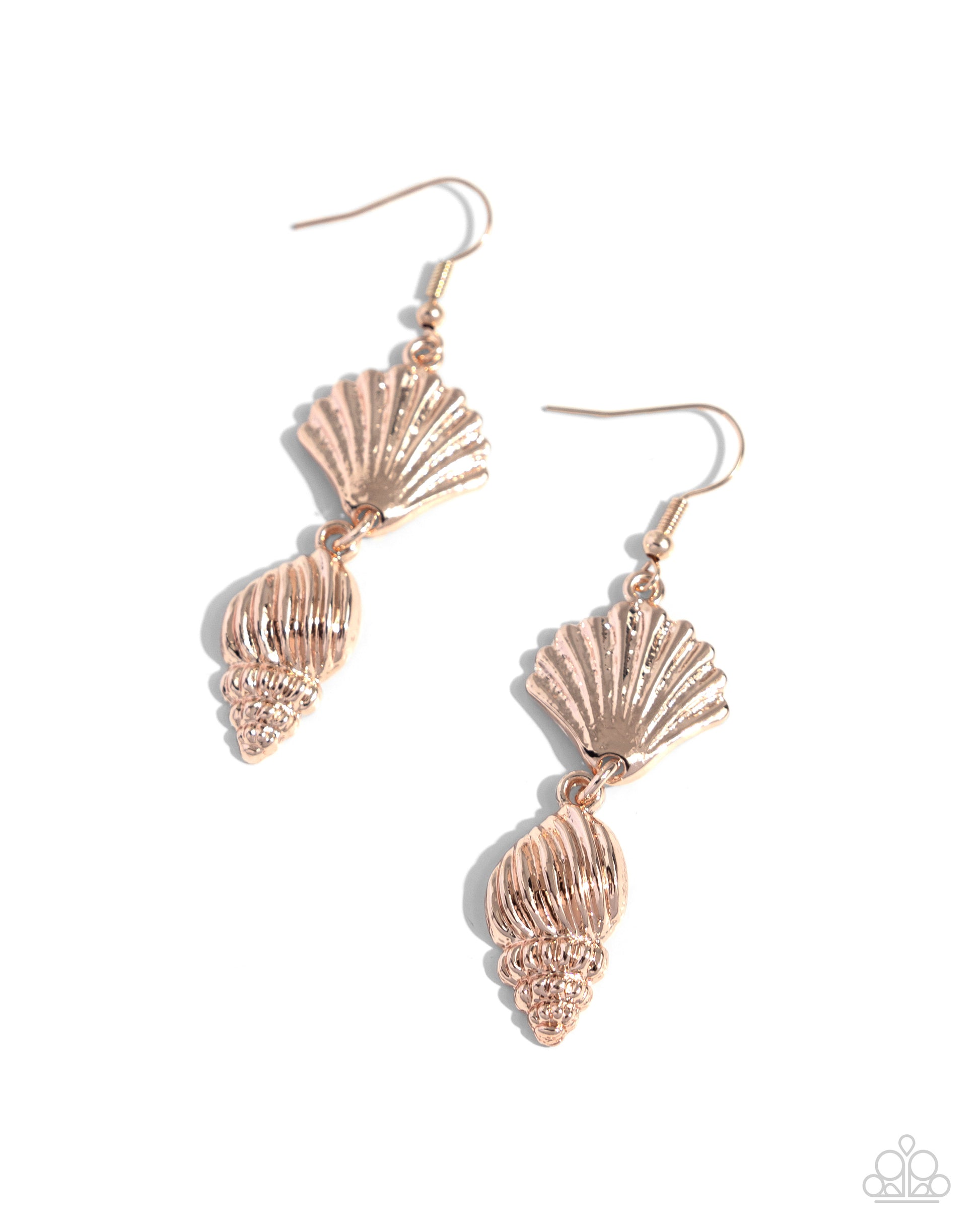SHELL, I Was In the Area Rose Gold Earrings  - Jewelry by Bretta