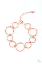 Paparazzi Accessories-Ring Up The Curtain - Copper Bracelet