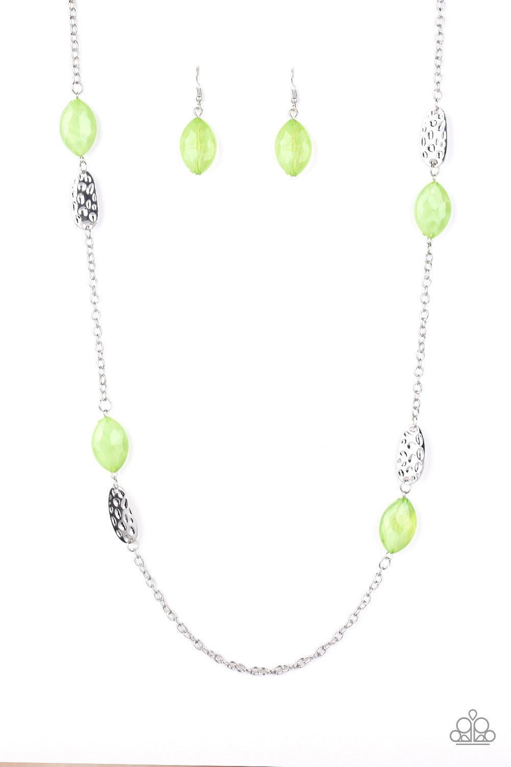 Paparazzi Accessories-Beachfront Beauty - Green Necklace