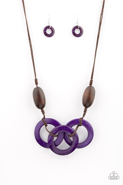Bahama Drama Purple Necklace - Jewelry by Bretta