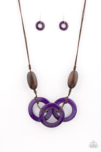 Bahama Drama Purple Necklace - Jewelry by Bretta
