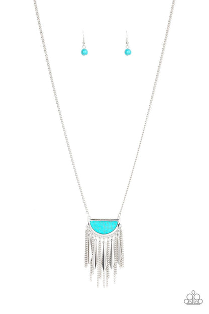 Paparazzi Accessories-Desert Hustle - Blue Necklace