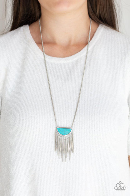 Paparazzi Accessories-Desert Hustle - Blue Necklace