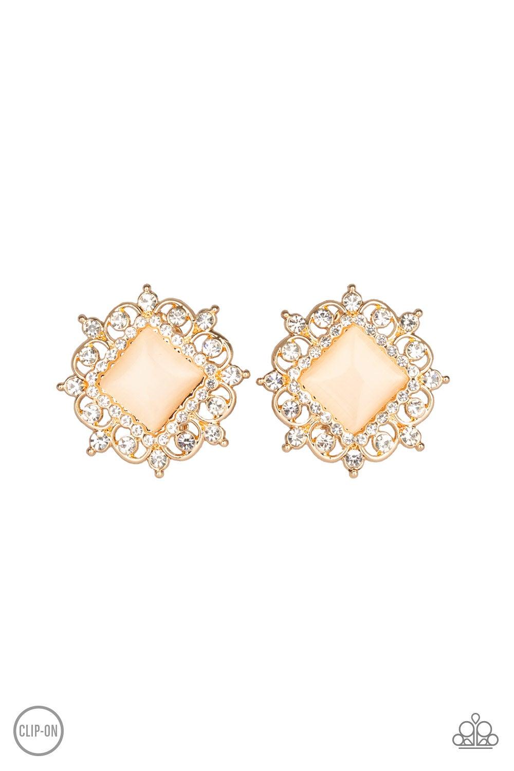Paparazzi Accessories-Get Rich Quick - Gold Earrings - jewelrybybretta