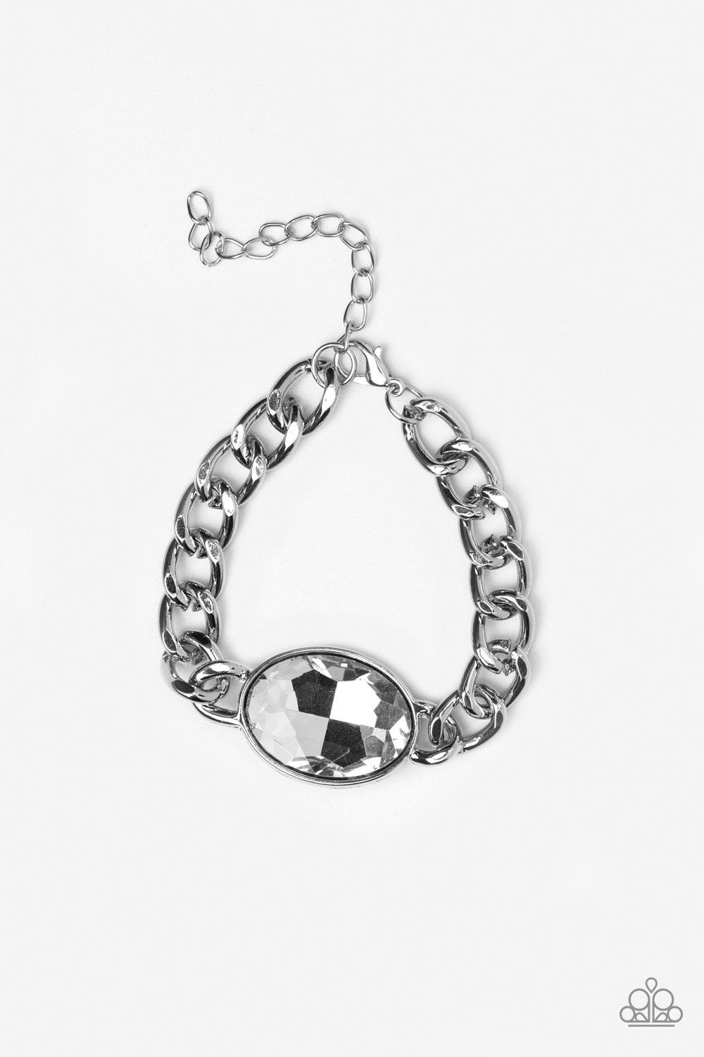  Paparazzi Accessories-Luxury Lush - White Bracelet