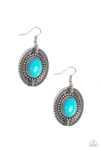 Paparazzi Accessories-Mountain Melody - Blue Earrings - jewelrybybretta