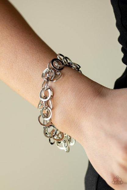 Paparazzi Accessories-Noise Control - Silver Bracelet