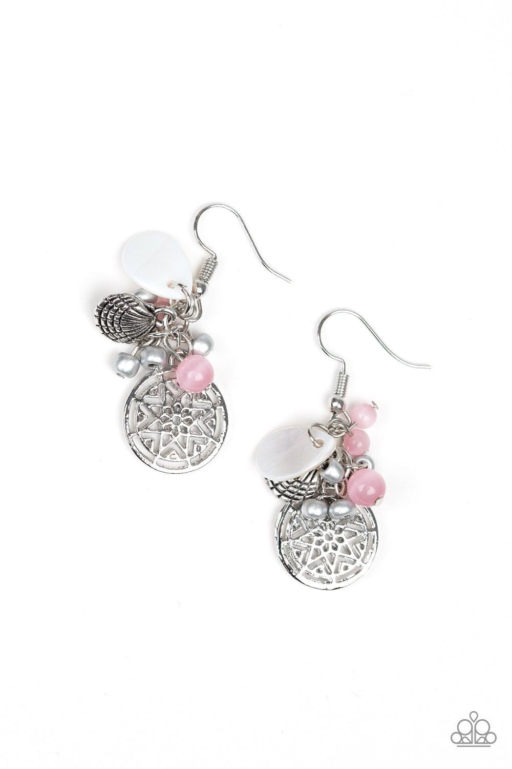 Paparazzi Accessories Ocean Oracle - Pink Earrings - jewelrybybretta