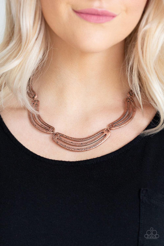 Paparazzi Accessories Palm Springs Pharaoh - Copper Necklace - jewelrybybretta