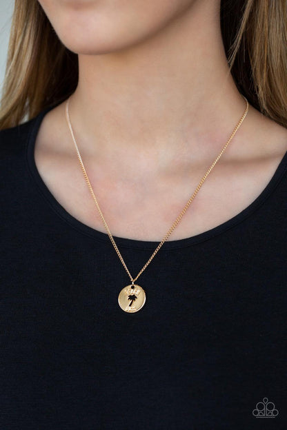 Paparazzi Accessories  Palm Tree Paradise - Gold Necklace - jewelrybybretta