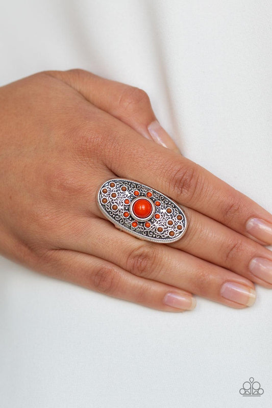 Paparazzi Accessories-Solar Plexus - Orange Ring - jewelrybybretta