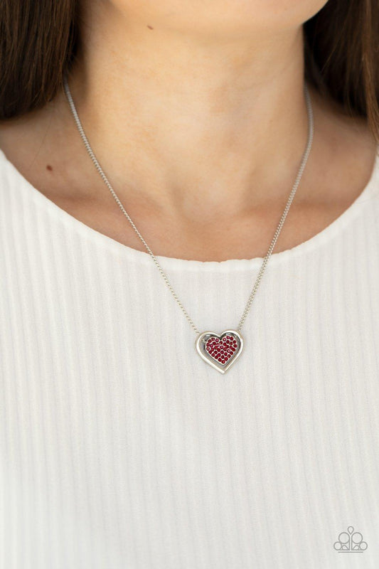  Paparazzi Accessories-Game, Set, MATCHMAKER - Red Necklace