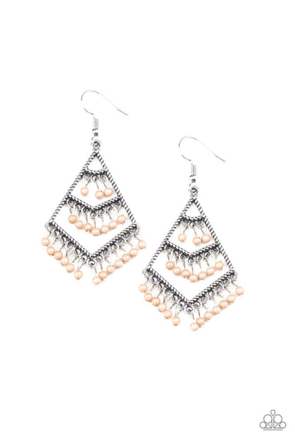 Paparazzi Accessories-Kite Race - Brown Earrings - jewelrybybretta