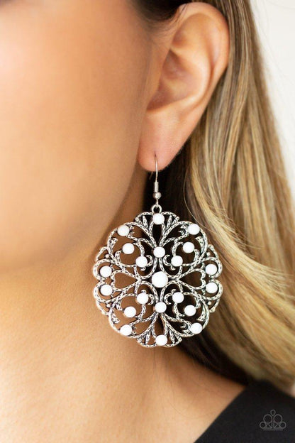 Rainbow Dew White Earrings - Jewelry By Bretta