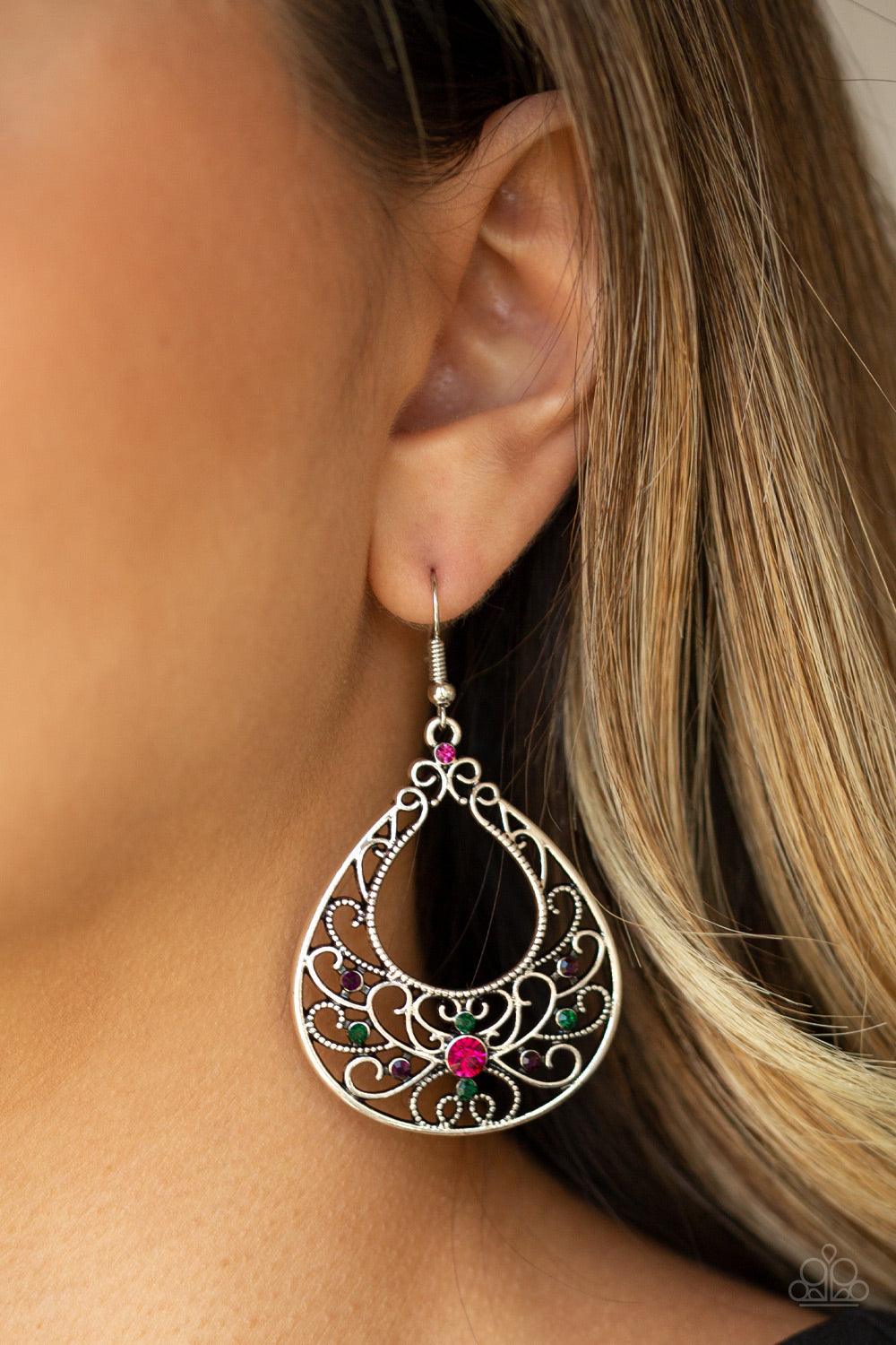 Paparazzi Accessories-Vine Shine - Multi Earrings - jewelrybybretta