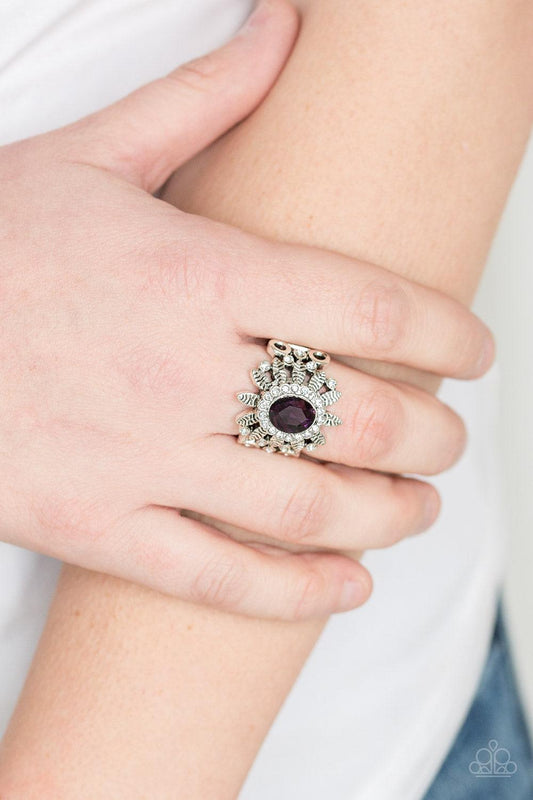 Paparazzi Accessories-Burn Bright - Purple Ring
