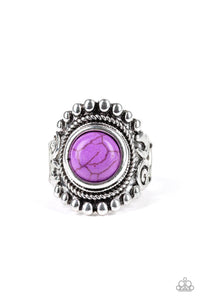 Paparazzi Accessories- Nomad Drama - Purple Ring - jewelrybybretta
