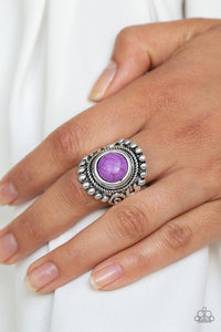 Paparazzi Accessories- Nomad Drama - Purple Ring - jewelrybybretta