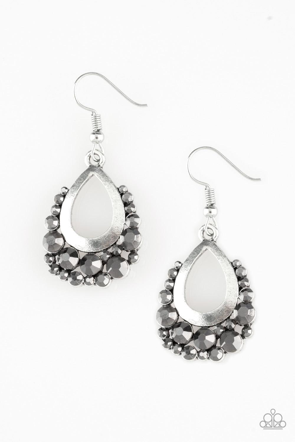 Paparazzi Accessories-Table For Two - Silver Earrings