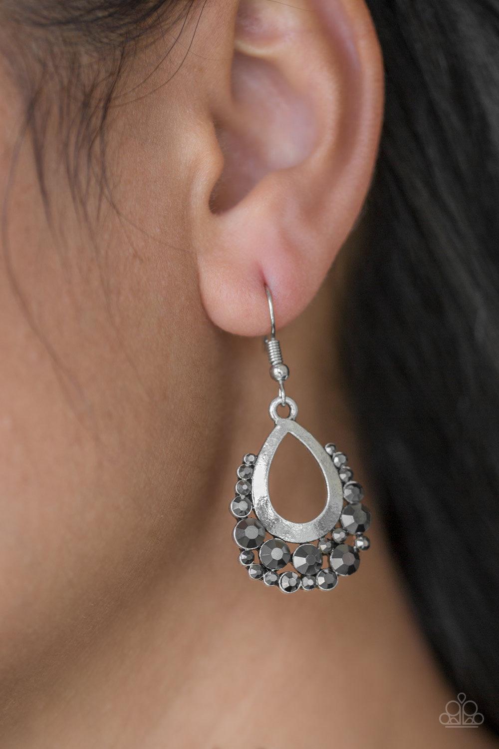 Paparazzi Accessories-Table For Two - Silver Earrings