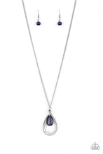 Paparazzi Accessories-Teardrop Tranquility - Blue Necklace