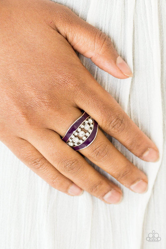 Paparazzi Accessories-Trending Treasure -Purple- Ring - jewelrybybretta