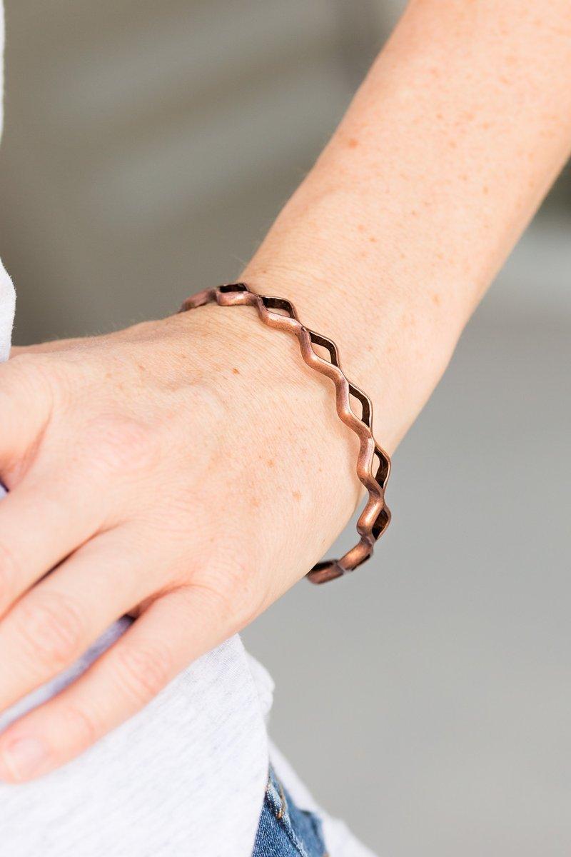 Industrial Movement Copper Bracelet Paparazzi
