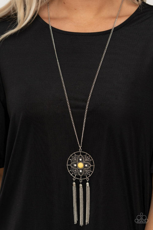 Paparazzi Accessories-Chasing Dreams - Yellow Necklace