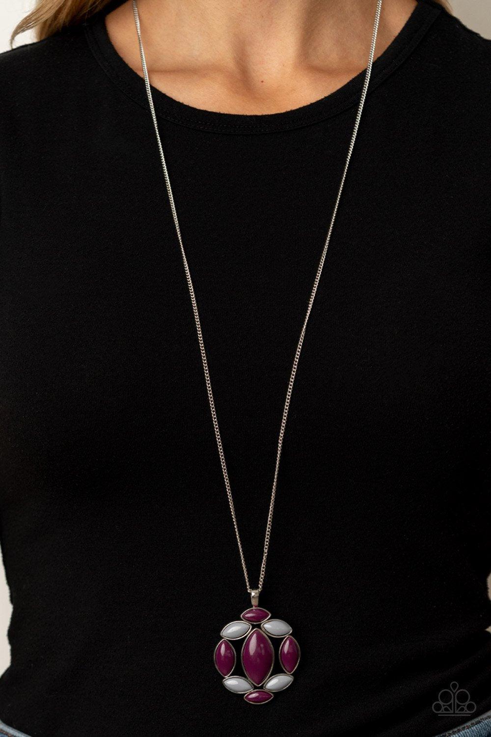Paparazzi Accessories-Chromatic Cache - Purple Necklace