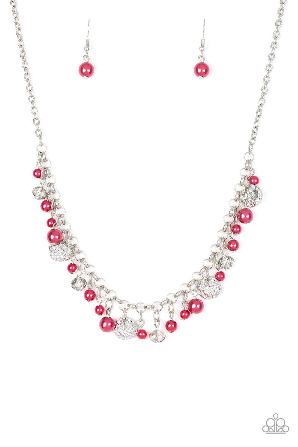 Paparazzi Accessories-Coastal Cache - Red Necklace