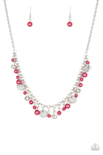 Paparazzi Accessories-Coastal Cache - Red Necklace
