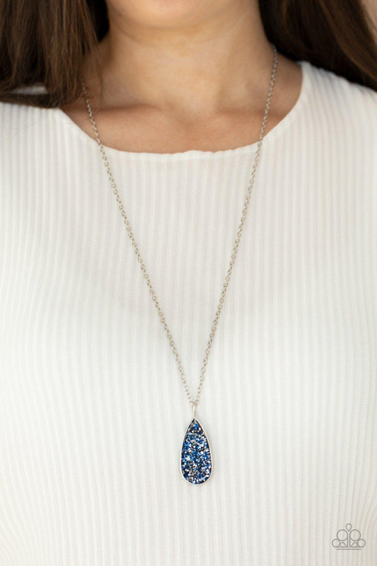 Paparazzi Accessories-Daily Dose of Sparkle - Blue Necklace